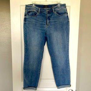 Just Blue cuffed boyfriend Jean